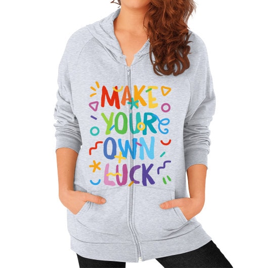 Zip Hoodie (on woman) Heather grey - appstest1