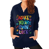 Zip Hoodie (on woman) Navy - appstest1